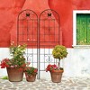 Maggift Patio Decorative Screens, Elegant Vine Pattern Yard Fencing, Pet-Safe Decorative Fence for Yard, Patio, Black, 19.7"*19.7"*71" - 3 of 4
