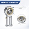 Unique Bargains Self-Lubricating Thread Steel Joint Jam Nuts Rod End Bearing - 2 of 4