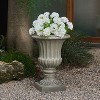 Gulches 110 Qt Gray Magnesium Oxide Urn Planter Indoor Outdoor (18x18x26 in) 1-Pack - 2 of 4