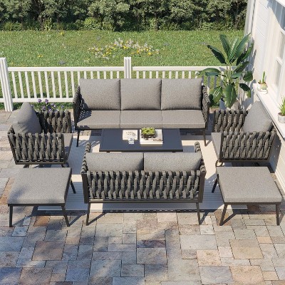 EROMMY Patio Furniture Set, 7 Pieces Outdoor Furniture : Target