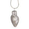 Northlight 56ct Silver Shiny Finish Glass Heart Christmas Ornaments - 1.75" (40mm) - 3 of 3