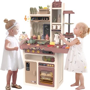 SUGIFT Play Kitchen,Kids Kitchen Playset - 1 of 3