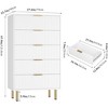 5-Drawer Dresser, Modern Wood Storage Chest of Drawers, for Living Room Bedroom - 2 of 4