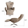 360 Swivel Zero Gravity Recliner Chair, Lounge Chair with Wide Backrest for Living Room - 3 of 4