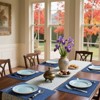 Aoibox Cloths Placemats for Dining Table Set of 6, Heat Resistant Washable Cotton Linen Blend Table Mats, Easy to Clean for Party Kitchen Decoration - 2 of 4