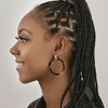 SHINE by Sterling Forever 1.75" Circle Resin Stud Drops - 2 of 3