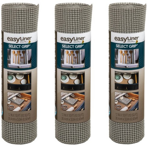 Duck Non-Adhesive Shelf Liner Select Grip EasyLiner, 12-inch x 20 Feet,  Black