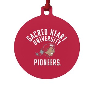Sacred Heart University Pioneers Logo Aluminum Holiday Christmas Tree Ornament - 1 of 4