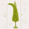 5FT Artificial Fir Christmas Tree with 100 LED Lights, Santa's Hat Xmas Tree Shape with 400 Branch Tips, Bent Top Christmas Tree for Indoor &Outdoor - 3 of 4