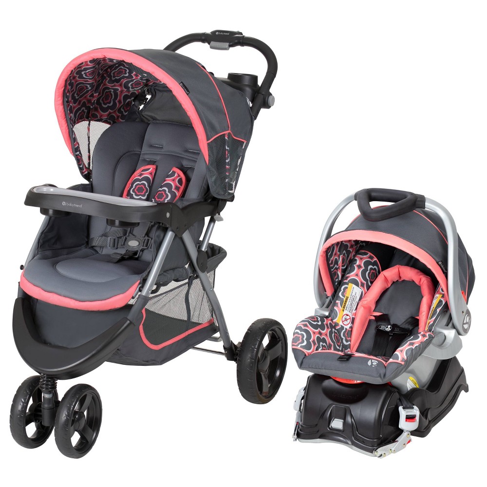 Photos - Pushchair Accessories Baby Trend Nexton Travel System - Coral Floral 