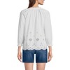 Lands' End Women's Eyelet Split Neck Shirt - 2 of 4