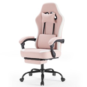 SEVOBAL Office Chair Desk Chair Computer Chair Office Chairs with Lumbar Support Swivel Rolling Easy Assembly Home Gift, Pink, 25.2"*25.4"*48.4" - 1 of 4