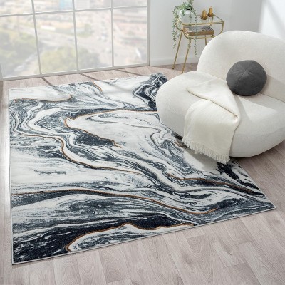 Marble Abstract Pattern Area Rug