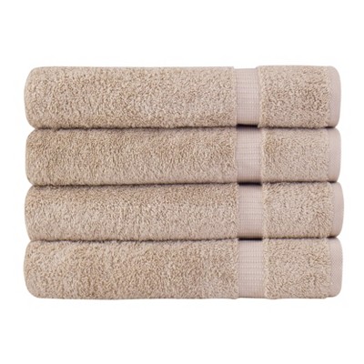4pc Villa Bath Towel Set Beige - Royal Turkish Towel