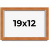 PosterPalooza | Flat Brown Picture Frame - UV Acrylic, Backing Board, Hanging Hardware Included - 2 of 4
