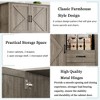 Pantry Cabinet with 2 Drawers and Open Shelves, Tall Freestanding Kitchen Pantry Cabinet with Microwave Shelf, Kitchen Hutch - 4 of 4