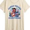 Women's - Lilo and Stitch - Family Means Everything Short Sleeve Graphic T-Shirt - 2 of 4