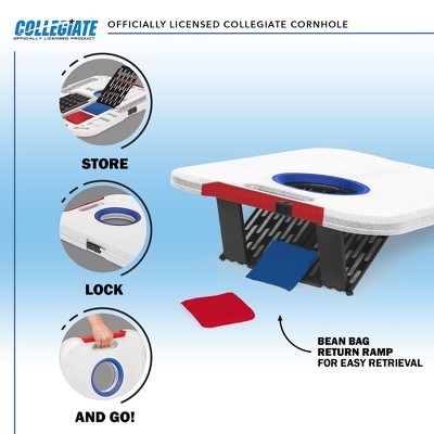 NCAA North Carolina Tar Heels All-Weather Travel Cornhole Set with Bean Bags