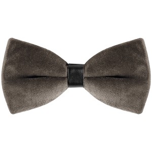 INSPIRE CHIC Men's Velvet Adjustable Pre-Tied Bow Tie - 1 of 4