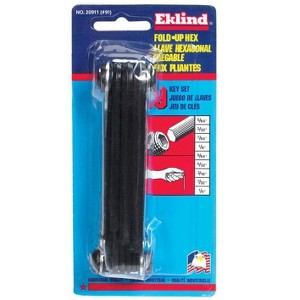 Eklind - SAE - Fold-Up - Hex Key Set -  5/64 to 1/4 in. - 9 Pieces - 1 of 1
