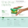 Amber Fight Gear Guac-Lock Container, Green/White, Model Number: 53362 - 3 of 4