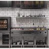 Whizmax Metal Storage Rack with Backplash for Kitchen,12" x 24" Stainless Steel Wall Mount Shelf with 5 Hooks - 4 of 4