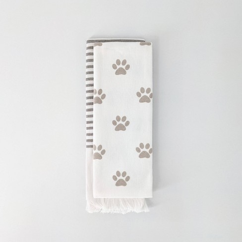 2ct Dish Towels Paw Print - Bullseye's Playground™ - image 1 of 3