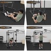 2000 Lbs Power Cage for Home Gym with Cable Cross-Over System, LAT Pull Down Workout Strength Training Weight Cage for Multiple Functions, Exercise - 3 of 4