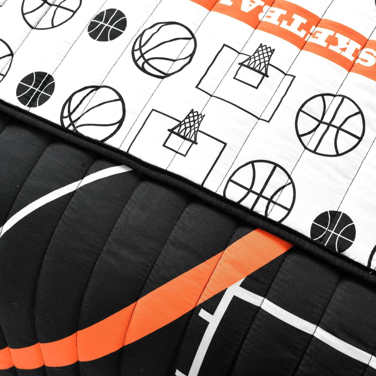 Kids' Basketball Game Quilt Set Black - Lush Décor - thumbnail 5