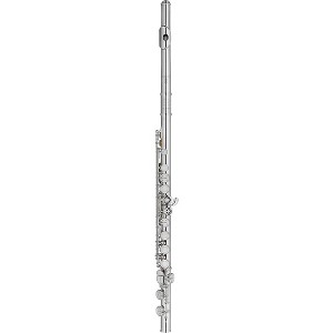 Wm. S Haynes Amadeus Student Flute: silver-plated headjoint, body, and mechanism, plateau keys, French pointed arms, offset G, C foot Offset G C-Foot - 1 of 2