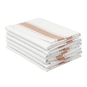 Unique Bargains Weddings Parties Polyester Colorful Striped Napkins 20 x 20 Inches 6 Pcs - 1 of 4