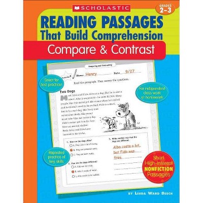 Compare & Contrast - (Reading Passages That Build Comprehension) by  Linda Ward Beech (Paperback)