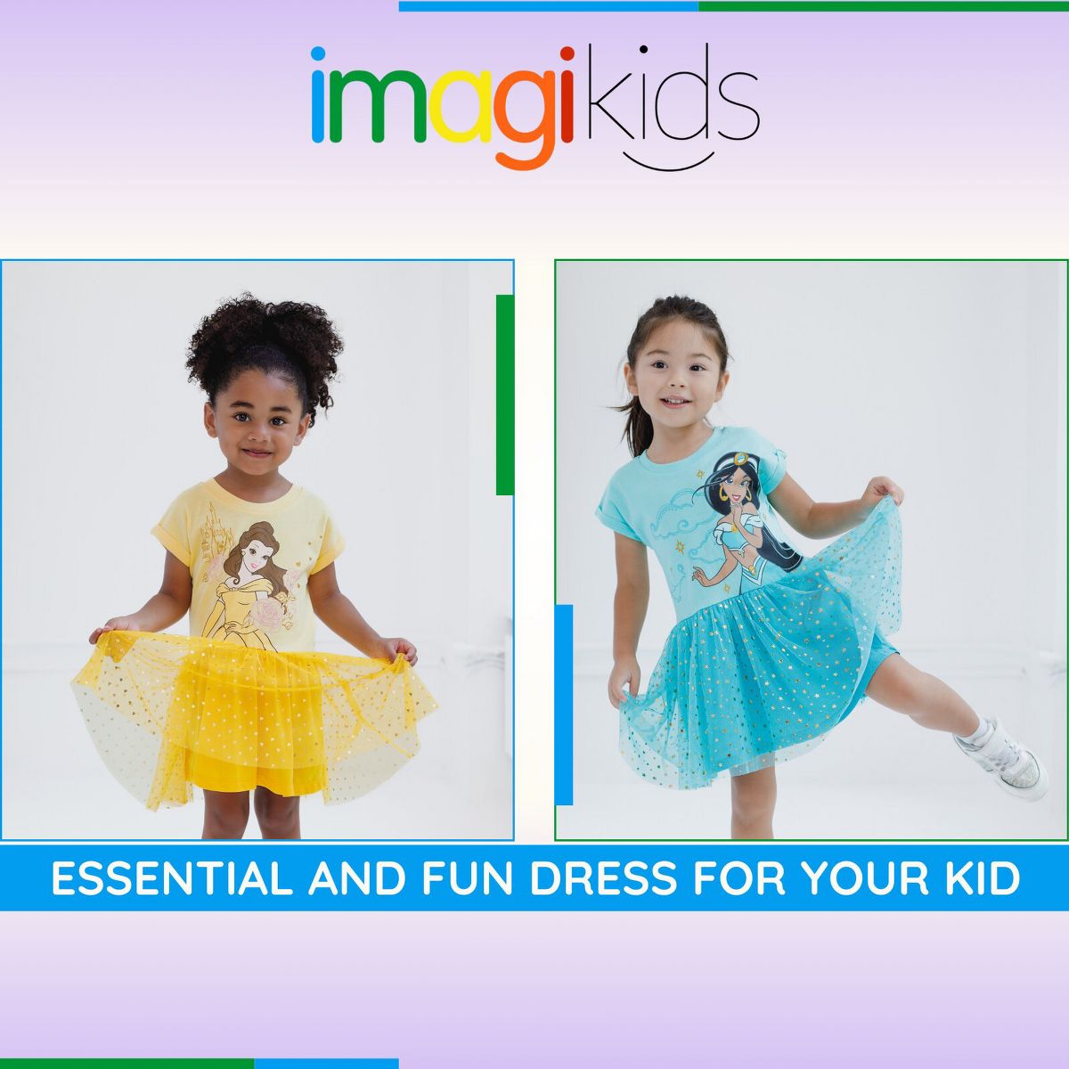 Disney Girls' Short Sleeve Tutu Dress Little Kid to Big Kid - thumbnail 6