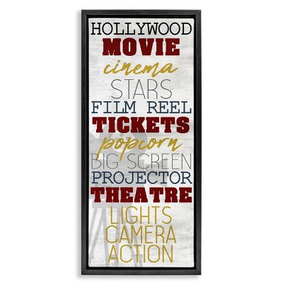 Stupell Industries Vintage Cinema Projector Phrases, 15" x 31"