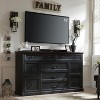 60″ Farmhouse 9 Drawer Dresser, Rustic Wood Organizer with 3 Size Drawers, Large Versatile Storage for Bedroom, Living Room, Hallway - 4 of 4