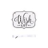 DesignOvation Bosc Framed Magnetic Chalkboard, with Wish List, 18.5x27.5 Black - 3 of 3