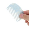 Unique Bargains Retro Anti-Static Pocket Size wide-tooth for Thick Curly Hair Detangling Combs Blue 1 Pc - 2 of 4