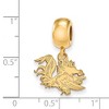 Black Bow Jewelry 14k Yellow Gold Plated Sterling Silver South Carolina Gamecocks NCAA Bead Charm - 2 of 3