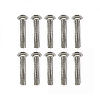 SUNLITE Stainless Steel Button Head Bolts M5x1TP 25mm Length Bag of 10