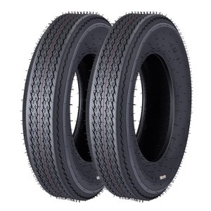 Trailer Tires - Set of 2 ,for Heavy Load Travel, Camper, Cargo, Utility, Boat & Farm Trailers - 1 of 4