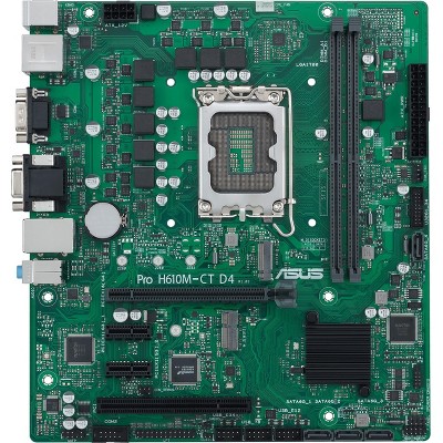 Asus H610M-CT D4-CSM Desktop Motherboard - Intel H610 Chipset - Socket LGA-1700 - Micro ATX