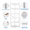 6 Tier Shelf Corner Wire Shelf Rack Adjustable Metal Heavy Duty Free Standing Corner Storage Display Chrome Rack - 2 of 4