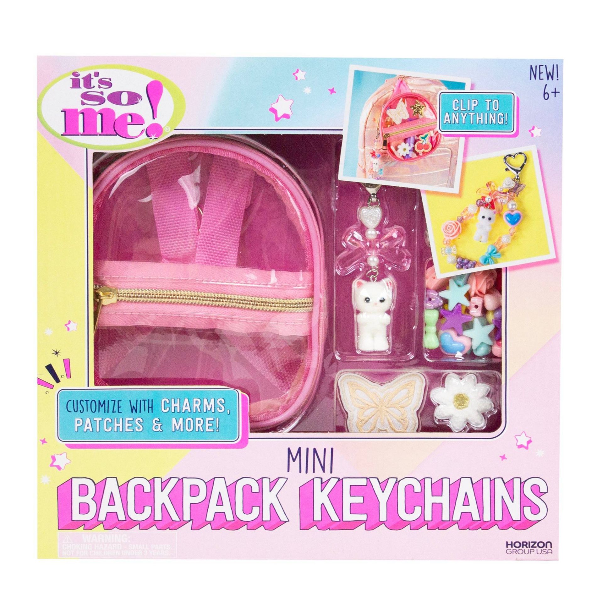 It's So Me Do-It-Yourself Customizable Mini Backpack Charm Craft Activity Kit