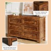 AMERLIFE Farmhouse Wood Rustic Chest of Drawers - 4 of 4