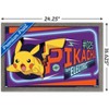 Trends International Pokémon - Neon Pikachu Framed Wall Poster Prints - 3 of 4