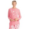 Collections Etc Snowflake Tunic & Fleece Pajama Set - 3 of 4