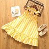 MyKids-Usa Baby Girl Striped Pattern Lace Design Sleeveless Dress - 2 of 4
