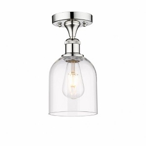 Bella - 1 Light Semi-Flush Mount In Industrial Style-9.63 Inches Tall and 5.5 Inches Wide - 1 of 1