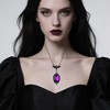 Gothic Bat Necklace With Stardust Crystal Bat Pendant, Goth Punk Witch Costume Accessories For Halloween - 2 of 4