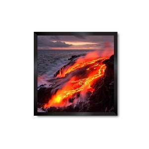 Courtside Market Lava Flow 30x30 Statement Piece - Framed Artboard - 1 of 2